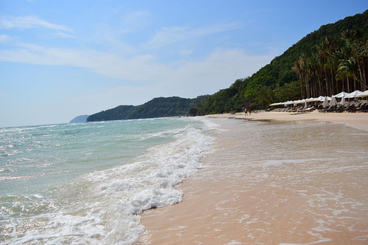 Phu Quoc in Vietnam with beach and sunset atmosphere