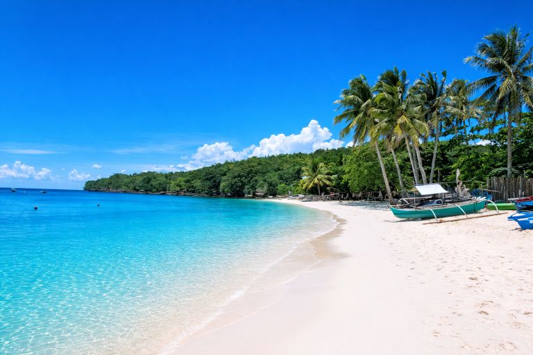 Siargao tropical road and island atmosphere