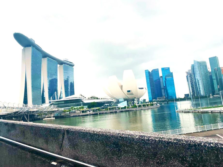 Singapore skyline with modern architecture and city atmosphere